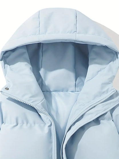 Mariette™ | Luksuriøs Foret Damer Vinterjakke med Hætte og Tidløst Design