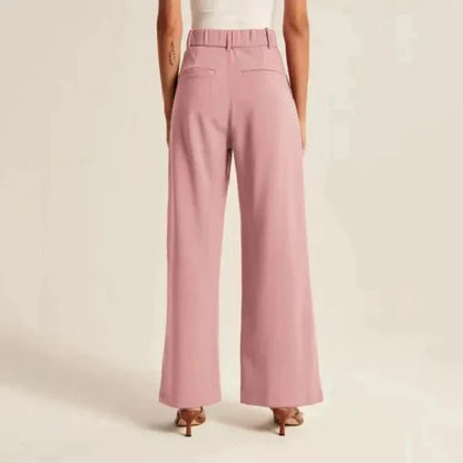 Valentina | Beige Wide-Leg Bukser Damer