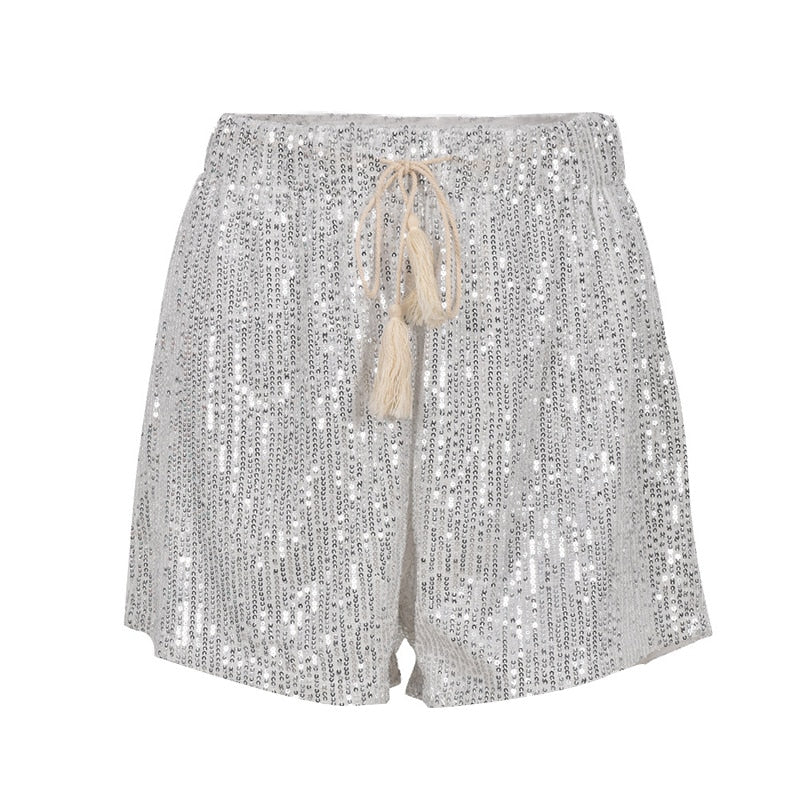 Lumia™ | Glimmershorts og Satinbluse til Damer | Sæt til Sommeren