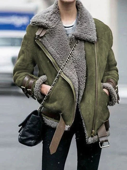 Aveline | Shearling Aviator Jakke