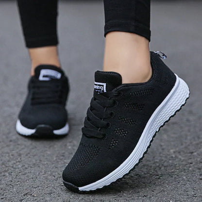 Mira™ | Komfortable Damer Sneakers med Åndbart Mesh og Støttende Ergonomisk Sål | Letvægts Vandresko
