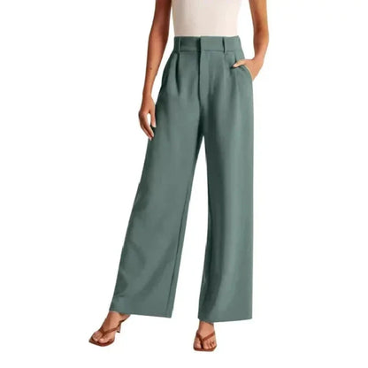 Valentina | Beige Wide-Leg Bukser Damer