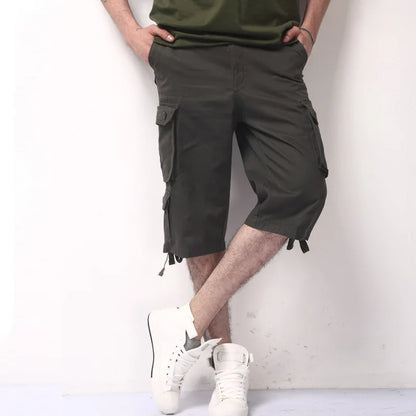 Finn | Cargo Bermuda Herre | Bomuldsblanding | Shorts med Lommer | Justerbare Snore | Outdoor Sommerversion
