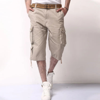 Finn | Cargo Bermuda Herre | Bomuldsblanding | Shorts med Lommer | Justerbare Snore | Outdoor Sommerversion