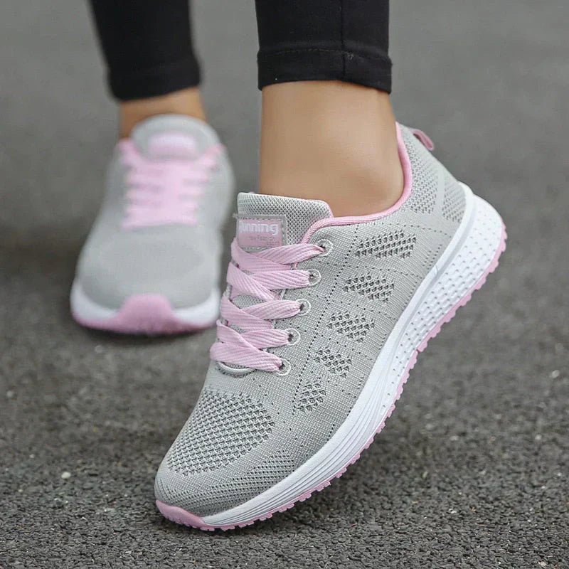Mira™ | Komfortable Damer Sneakers med Åndbart Mesh og Støttende Ergonomisk Sål | Letvægts Vandresko