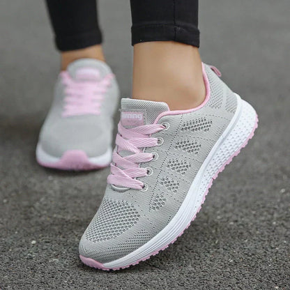 Mira™ | Komfortable Damer Sneakers med Åndbart Mesh og Støttende Ergonomisk Sål | Letvægts Vandresko