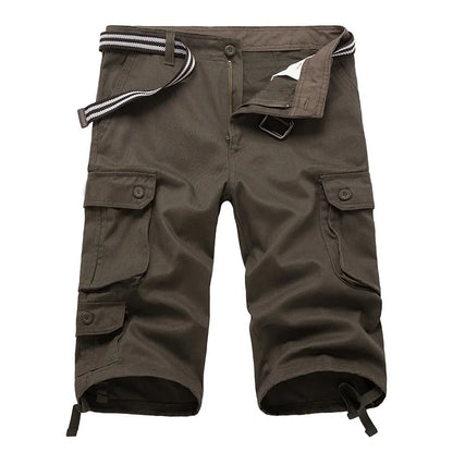 Finn | Cargo Bermuda Herre | Bomuldsblanding | Shorts med Lommer | Justerbare Snore | Outdoor Sommerversion