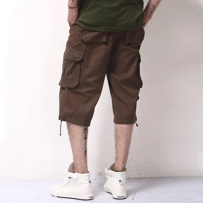 Finn | Cargo Bermuda Herre | Bomuldsblanding | Shorts med Lommer | Justerbare Snore | Outdoor Sommerversion
