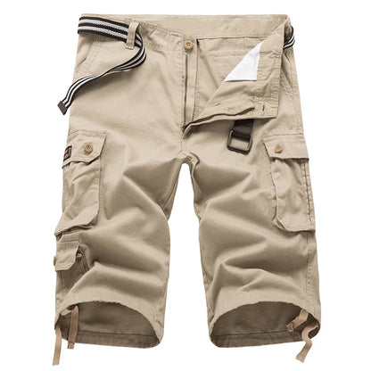 Finn | Cargo Bermuda Herre | Bomuldsblanding | Shorts med Lommer | Justerbare Snore | Outdoor Sommerversion