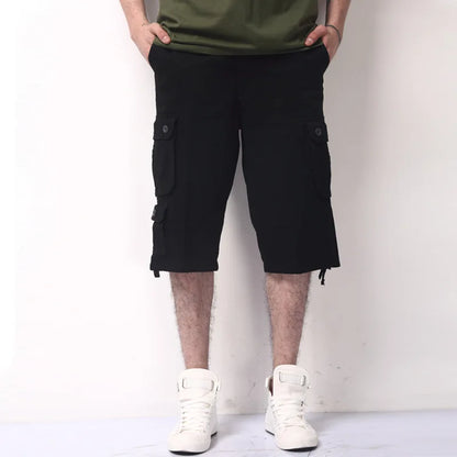Finn | Cargo Bermuda Herre | Bomuldsblanding | Shorts med Lommer | Justerbare Snore | Outdoor Sommerversion