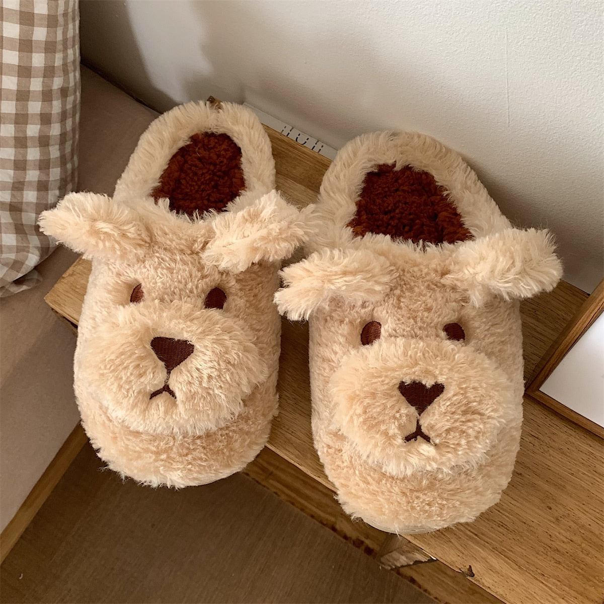 Teddina | Plysbamse Tøfler