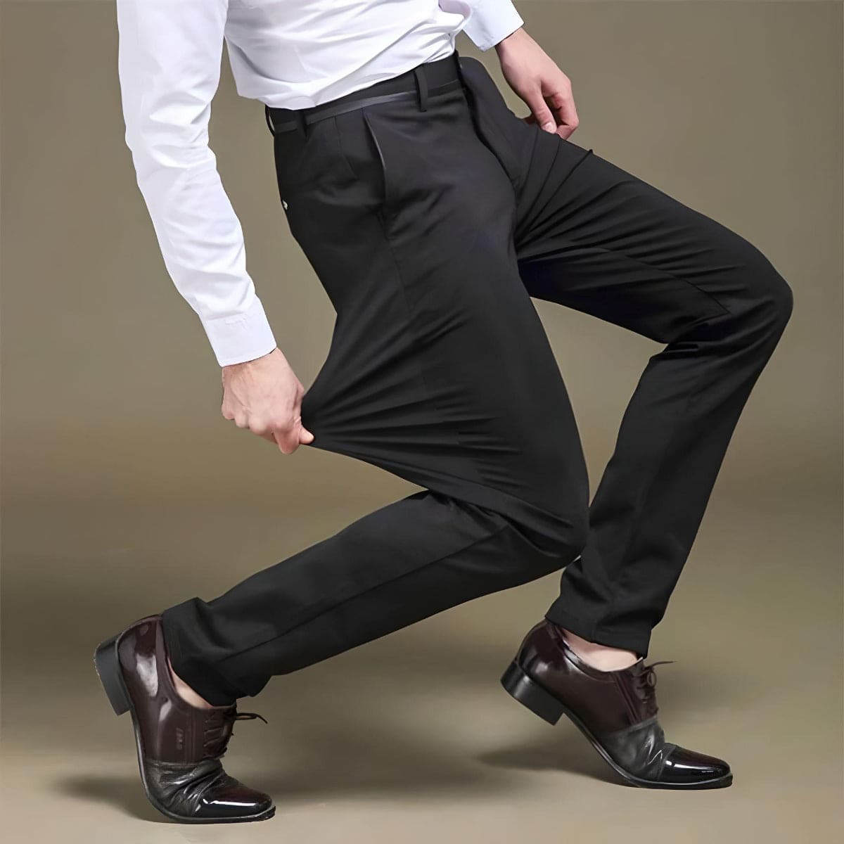 Felix™ | Strækbare Herrebukser med Elastisk Linning og Klassisk Design