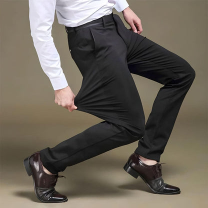 Felix™ | Strækbare Herrebukser med Elastisk Linning og Klassisk Design