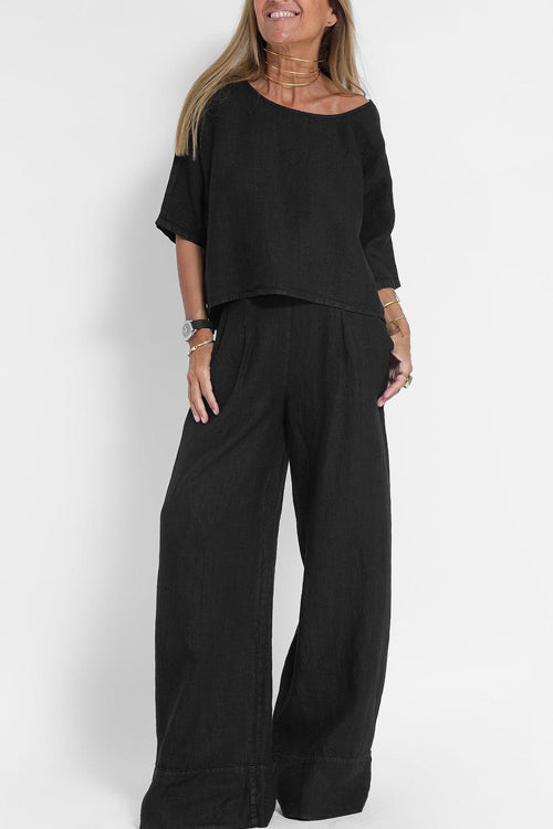 Liora | Linned Co-Ord Sæt Damer
