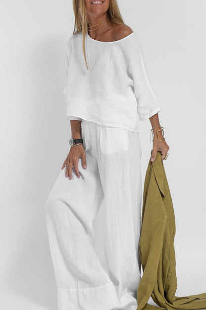 Liora | Linned Co-Ord Sæt Damer