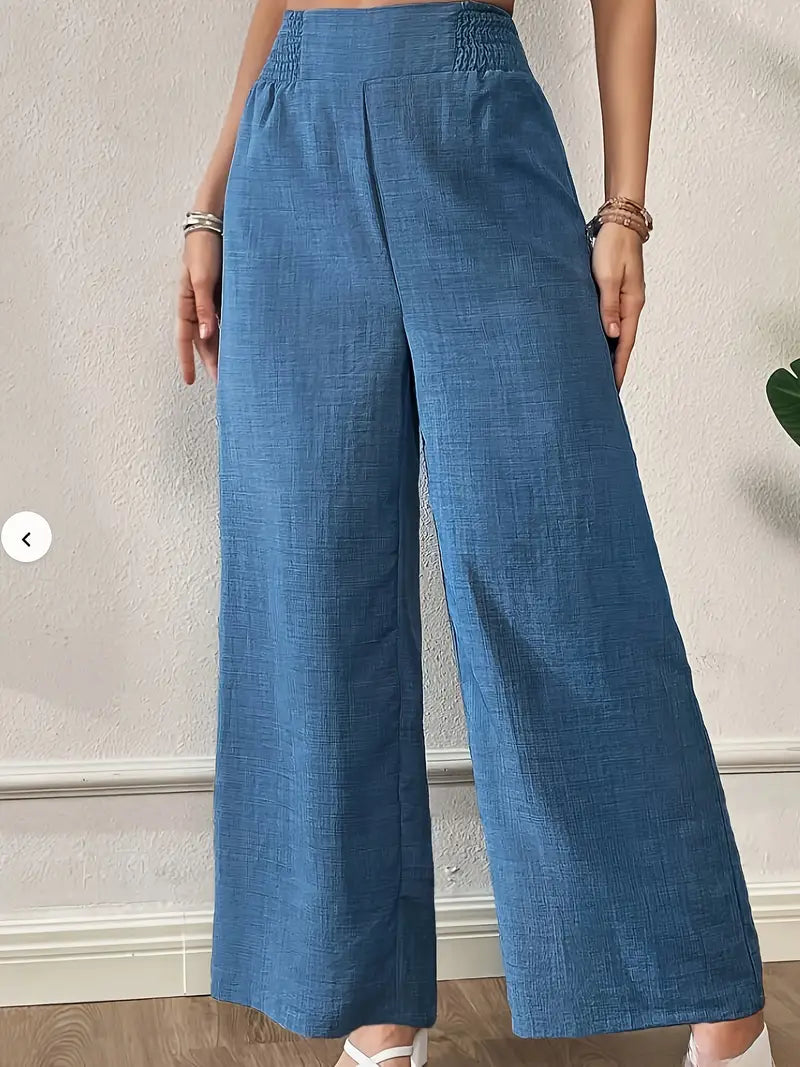 Léa | High-Waist Wide-Leg Bukser