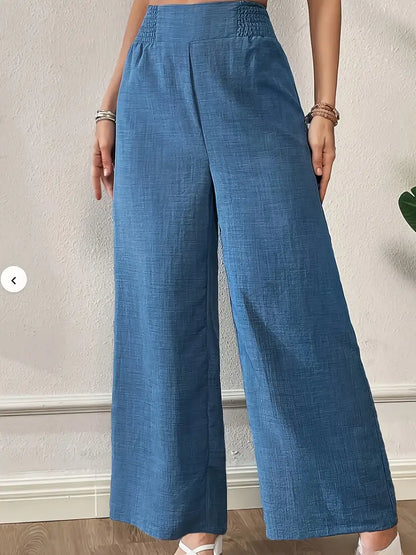 Léa | High-Waist Wide-Leg Bukser