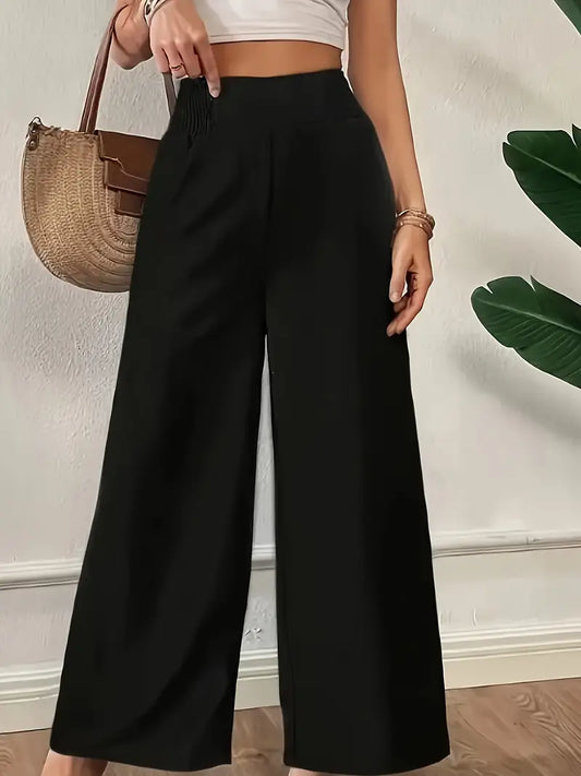 Léa | High-Waist Wide-Leg Bukser