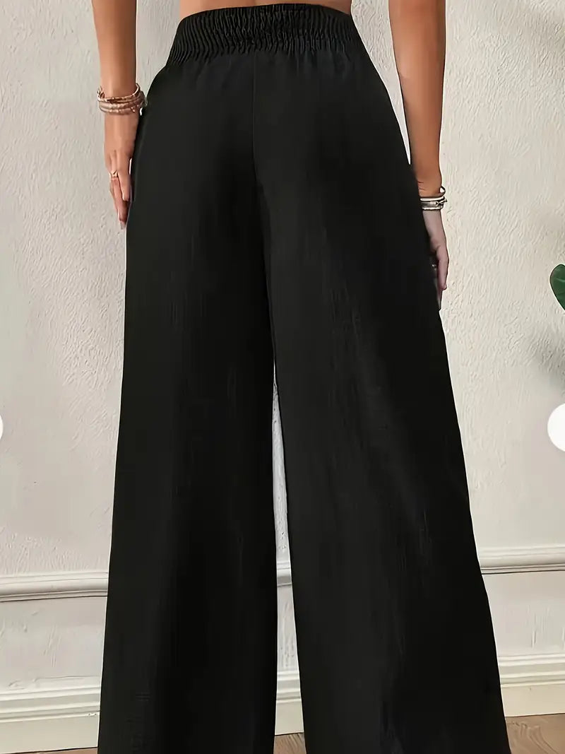 Léa | High-Waist Wide-Leg Bukser