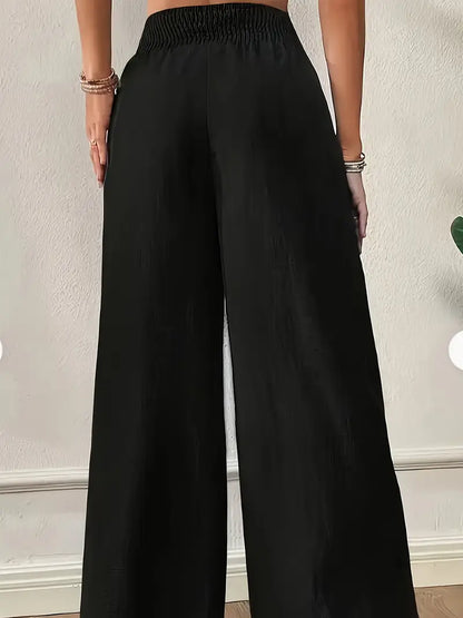 Léa | High-Waist Wide-Leg Bukser