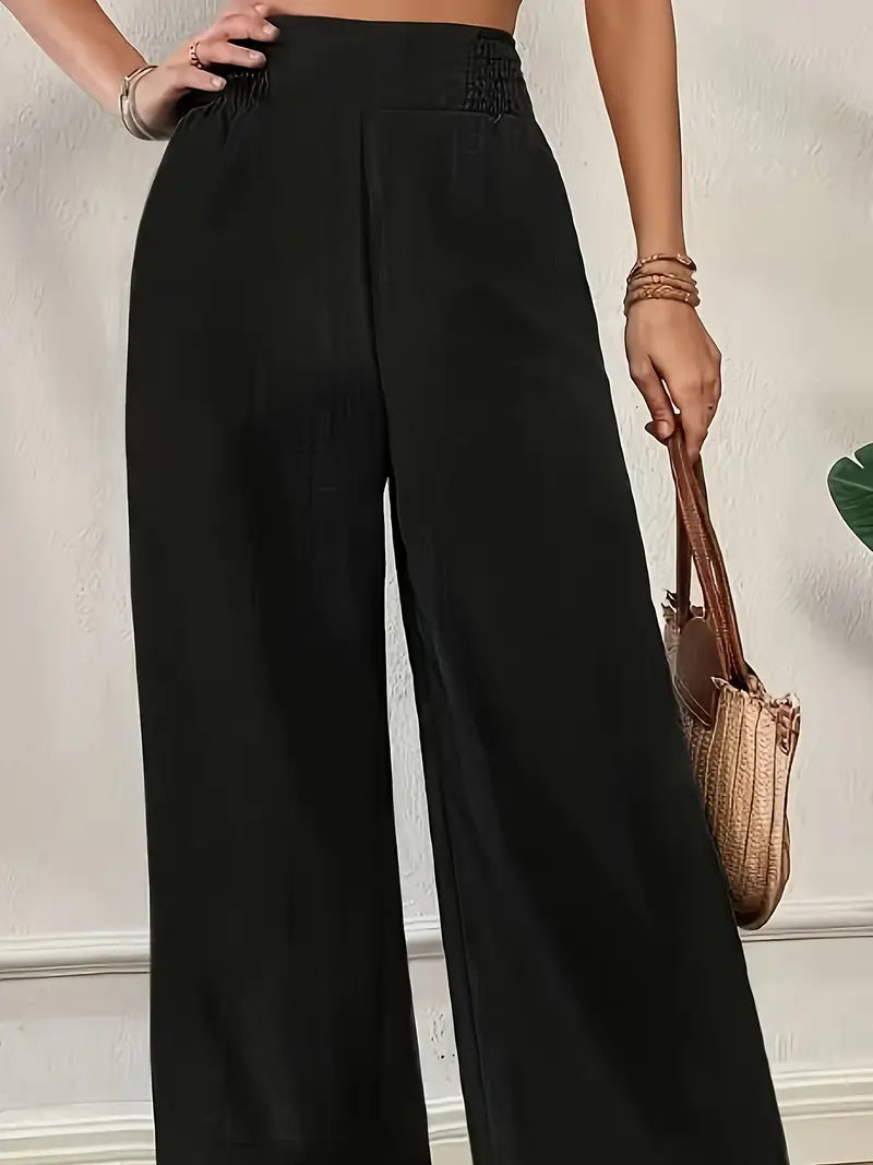 Léa | High-Waist Wide-Leg Bukser
