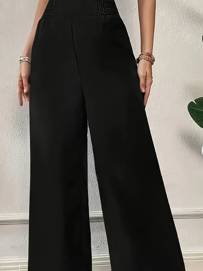 Léa | High-Waist Wide-Leg Bukser