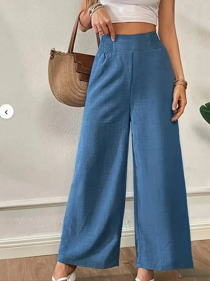 Léa | High-Waist Wide-Leg Bukser