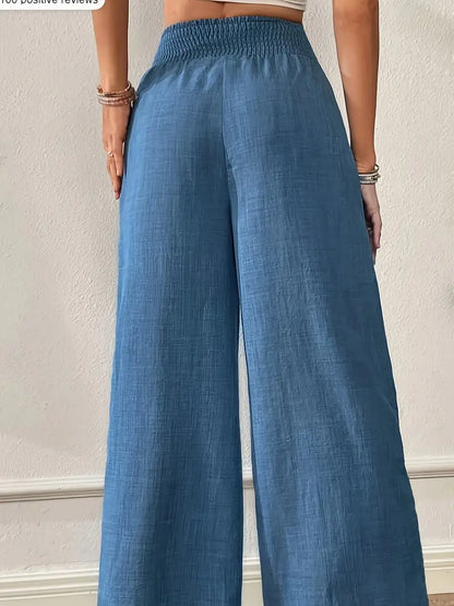 Léa | High-Waist Wide-Leg Bukser