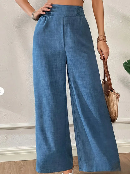 Léa | High-Waist Wide-Leg Bukser
