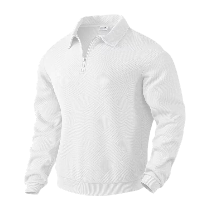Mathéo™ | Herre Half-Zip Polo med Lange Ærmer og Moderne Stil