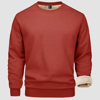 Mathias™ | Ensfarvet Herresweater med Blød Indvendig Foring