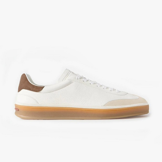 Lazaro | Hvide Lædersneakers Herre