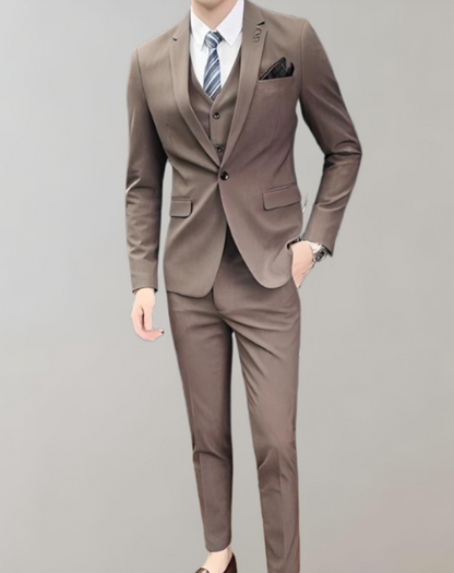 Alvano | Tredelt Slim Fit Jakkesæt