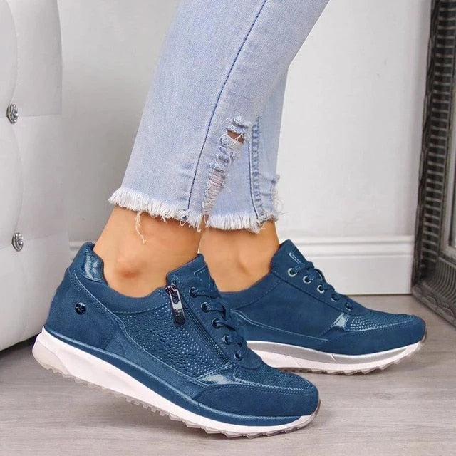 Amara™ | Damer Orthopediske Sneakers med Lynlås og Støttende Indlægssåler