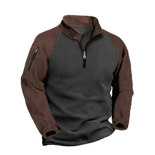 Hugo | Fleece Trøje Quarter Zip Herrer