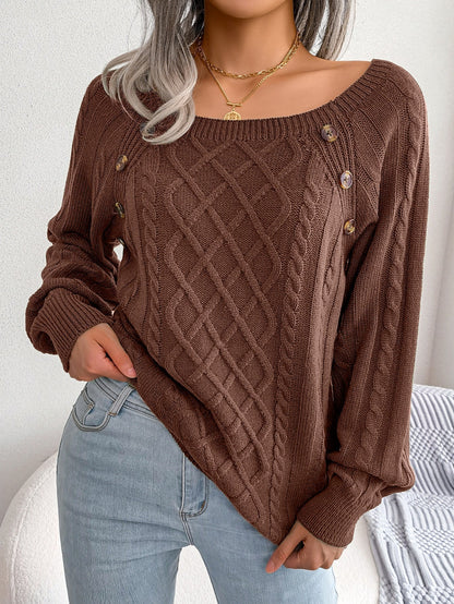 Élodie | Kabelstrikket Sweater Damer