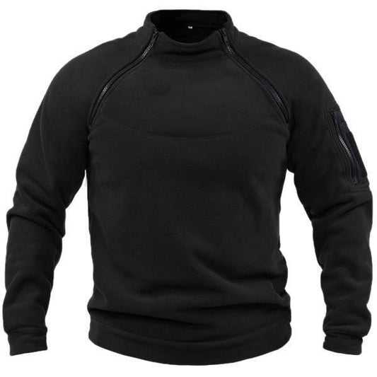 Sentinel | Taktisk Fleece Pullover med Lynlås og Ærmelommer