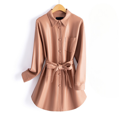 Valerina | Læder Skjorte Frakke Damer