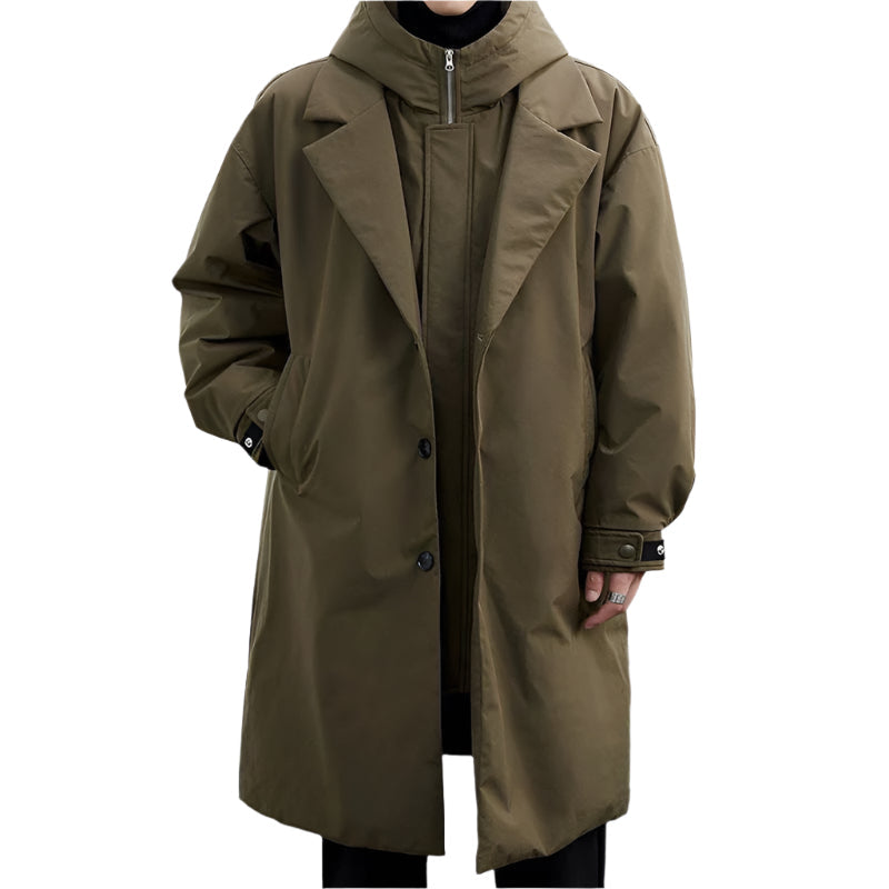 Corvian | Trenchcoat med Hætte