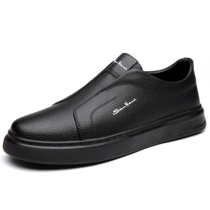 Arlen | Herre Slip-On Sneakers | Slip‑On Sko | Kunstlæder & Elastiske Sider | Komfortabel & Skridsikker