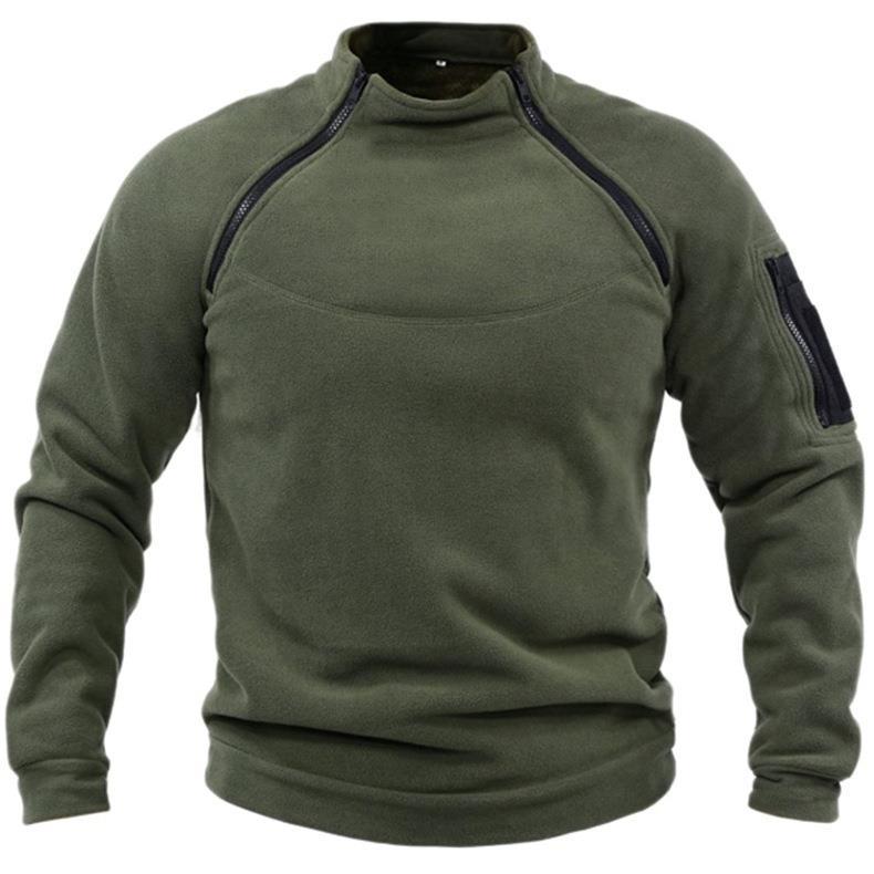 Sentinel | Taktisk Fleece Pullover med Lynlås og Ærmelommer