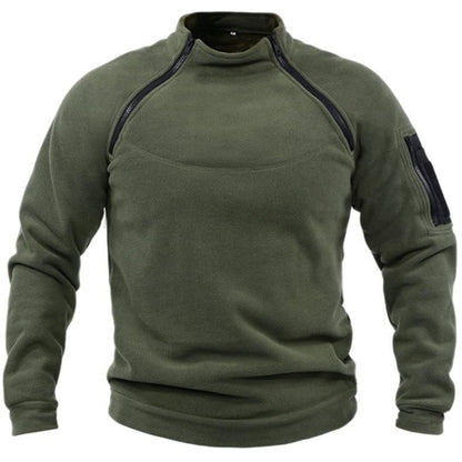 Sentinel | Taktisk Fleece Pullover med Lynlås og Ærmelommer