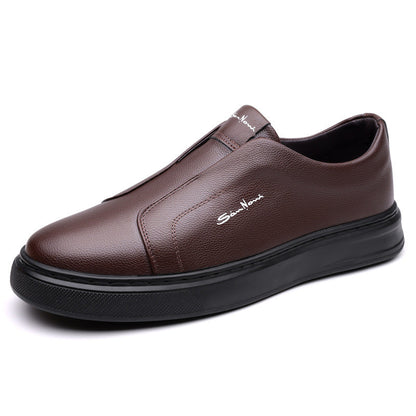 Arlen | Herre Slip-On Sneakers | Slip‑On Sko | Kunstlæder & Elastiske Sider | Komfortabel & Skridsikker