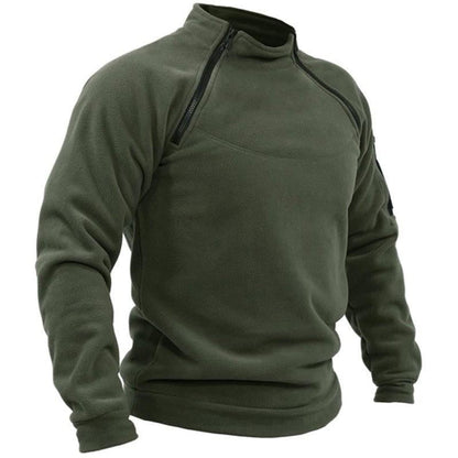 Sentinel | Taktisk Fleece Pullover med Lynlås og Ærmelommer
