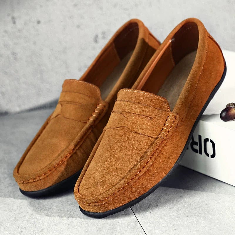 Riccardo™ | Luksuriøse Herrer Loafers i Ruskind med Polstret Fodseng for Stil og Komfort
