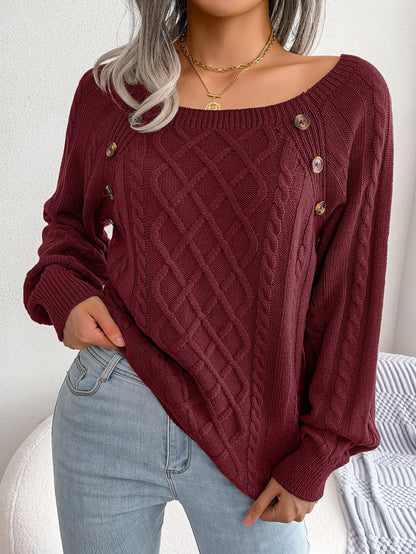 Élodie | Kabelstrikket Sweater Damer