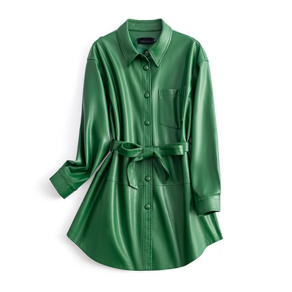 Valerina | Læder Skjorte Frakke Damer