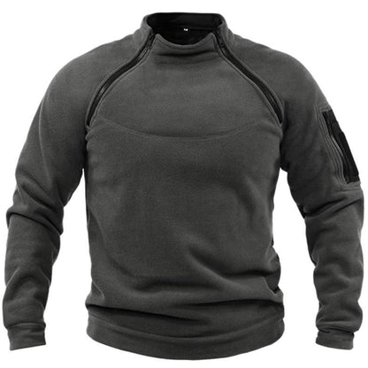 Sentinel | Taktisk Fleece Pullover med Lynlås og Ærmelommer