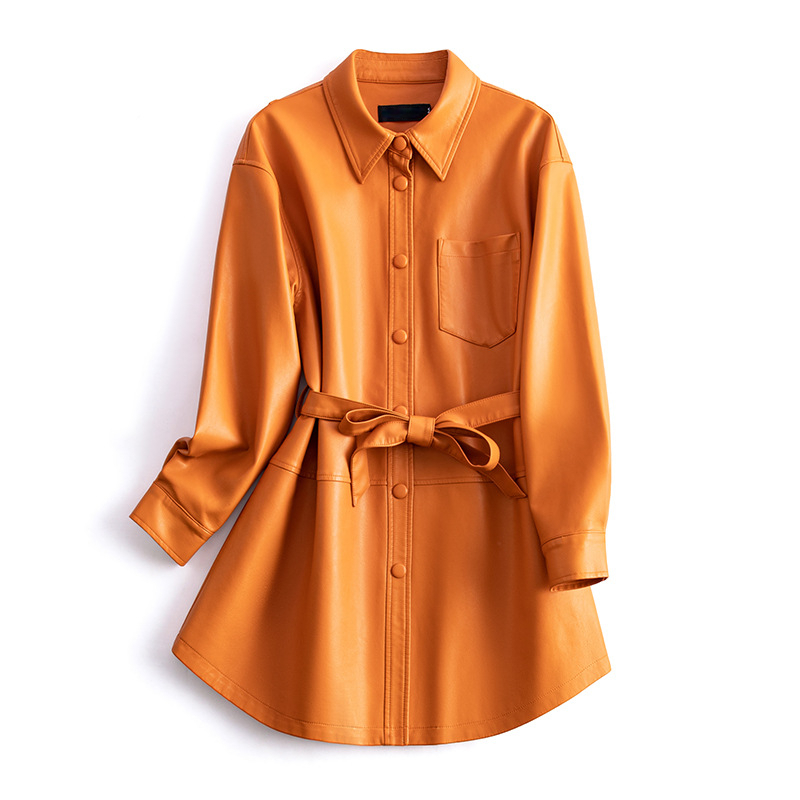 Valerina | Læder Skjorte Frakke Damer