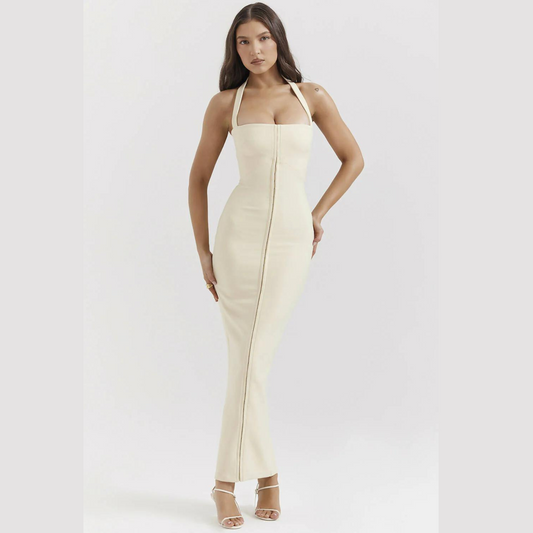 Alessia | Lang Halterneck Kjole